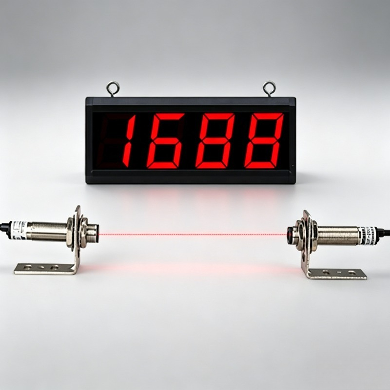 Industrial Laser Sensor - Máquina de Contagem de Peças com