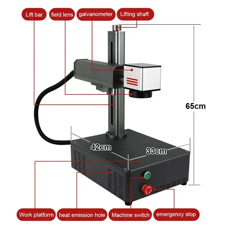 Industrial Laser Marking Machine - Máquina de Marcação a Laser de