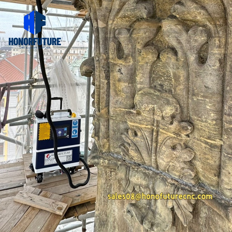 Industrial Laser Paint Removal - Máquina de Limpeza a Laser JPT
