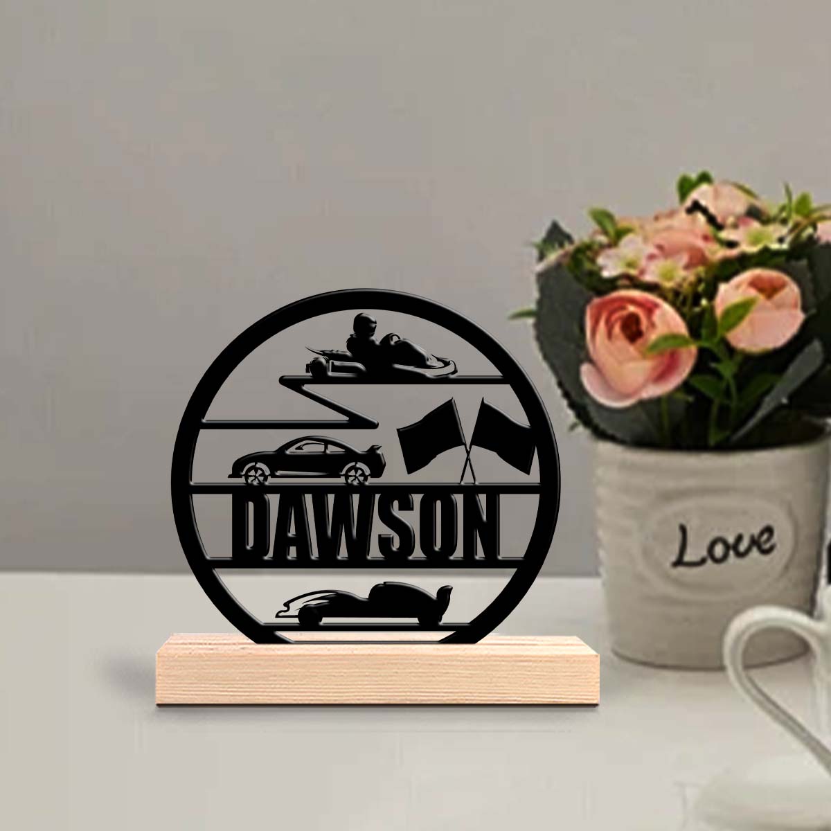 Desktop Laser Engraver - 1 peça Ornamento de Mesa Personalizado