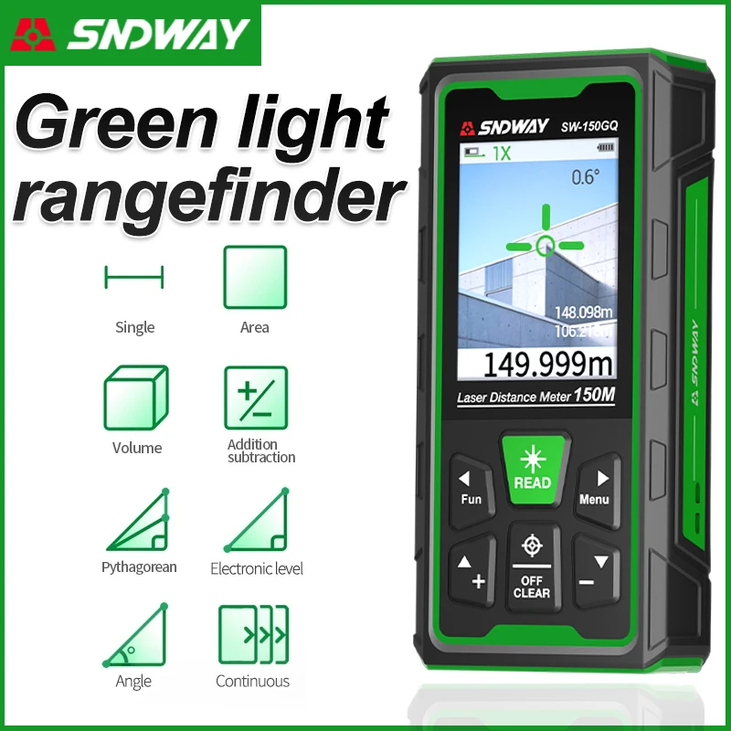 Industrial Laser Sensor - Medidor de Distância a Laser Verde