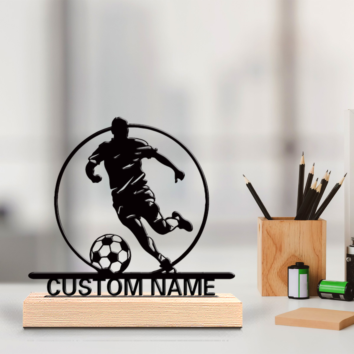 Desktop Laser Engraver - Estátua de Metal Personalizada de Jogador