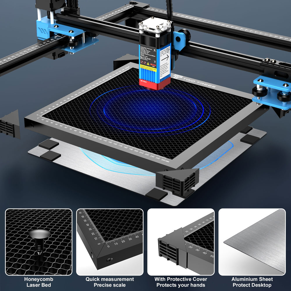 Twotrees cnc tamanho da mesa d - Industrial Laser Table avaliação e preço