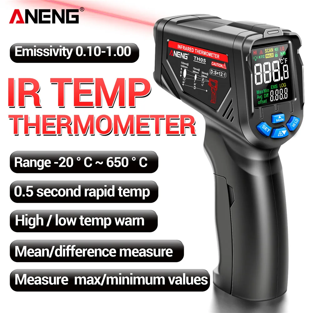 Termovisor Digital Infravermel - Industrial Laser Temperature Sensor avaliação e preço