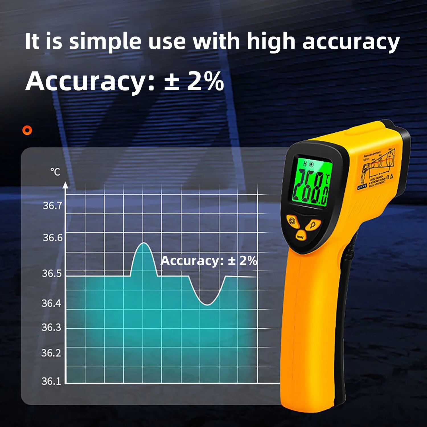 Termômetro infravermelho Digit - Industrial Laser Temperature Sensor avaliação e preço