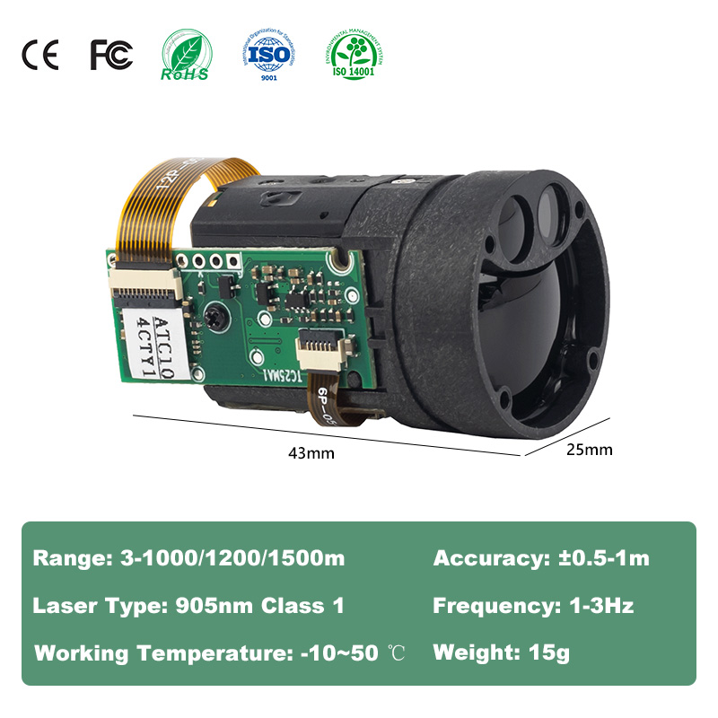 Módulo Mini TOF Laser Rangefin - Industrial Applications Of Laser avaliação e preço