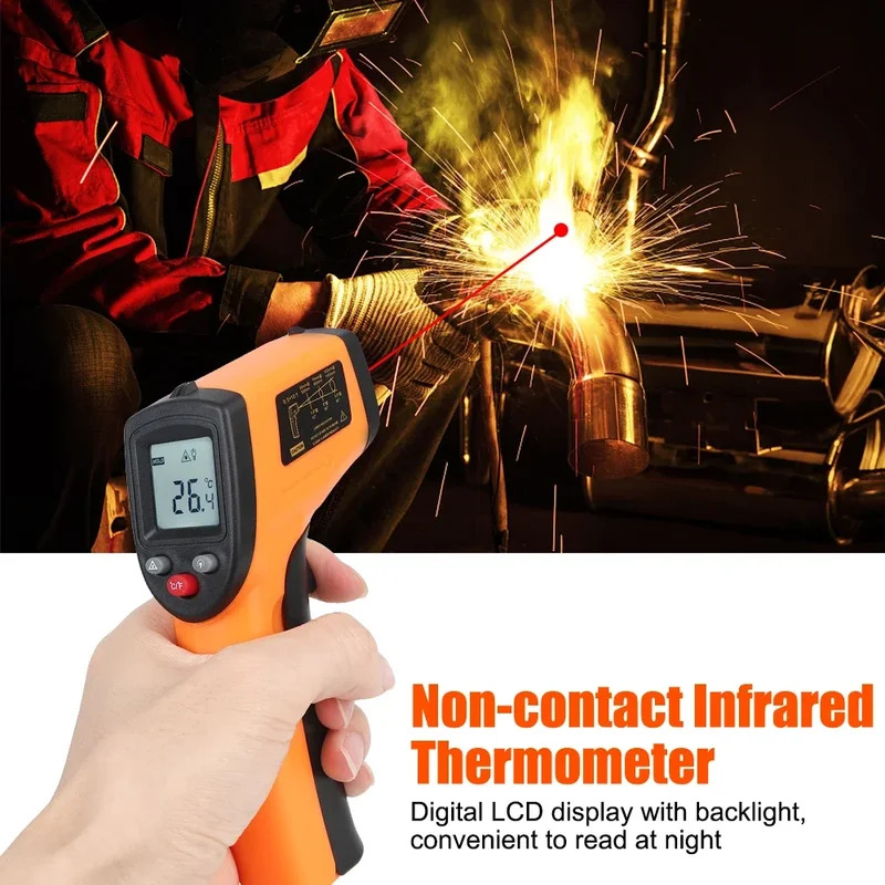 -50~380 ° C Pirômetro infraver - Industrial Laser Temperature Sensor avaliação e preço