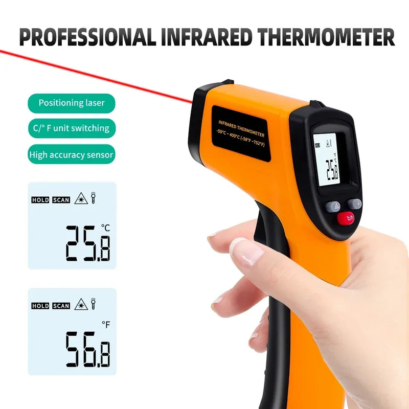 -50~380 ° C Pirômetro infraver - Industrial Laser Temperature Sensor avaliação e preço